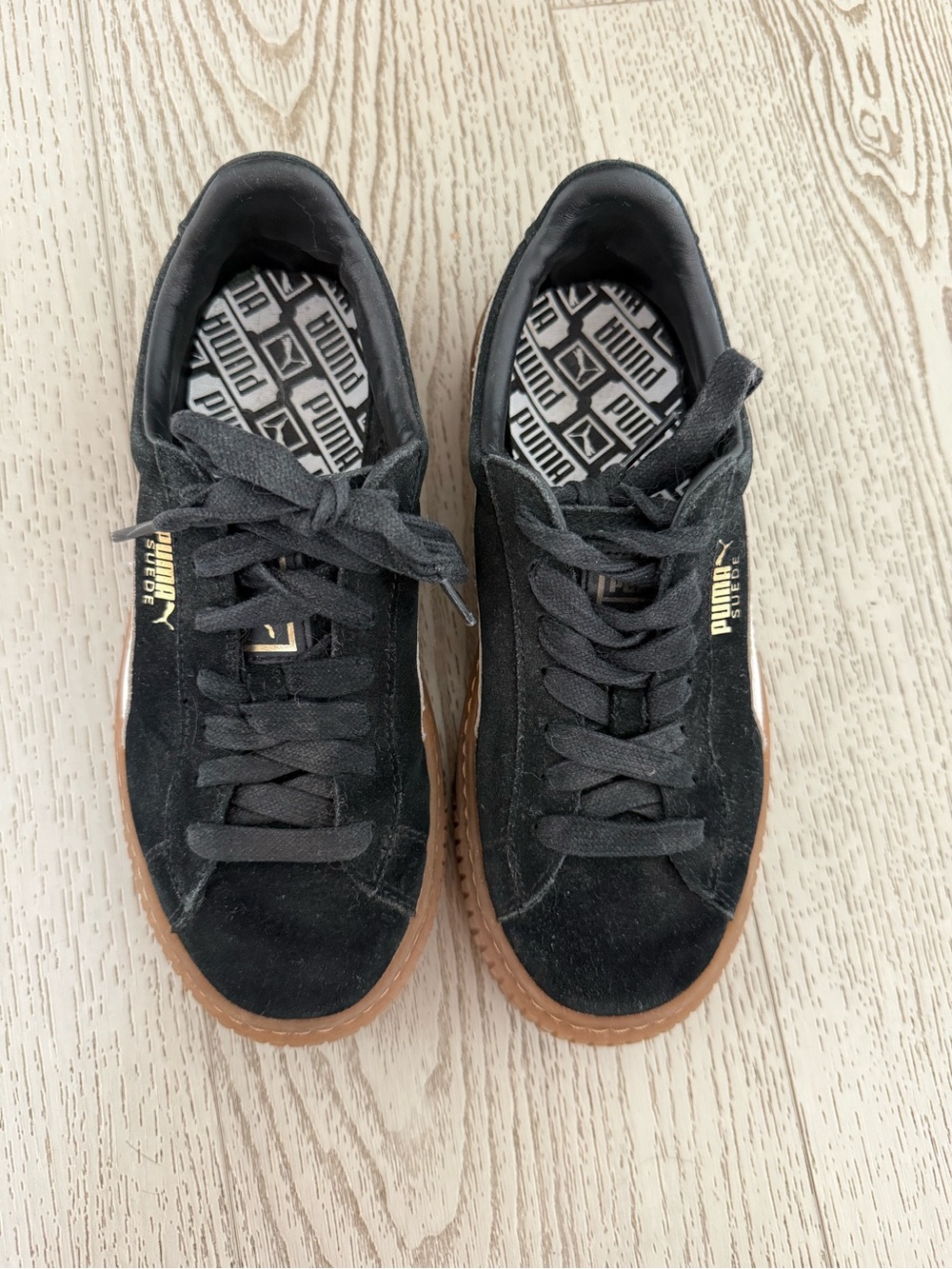 Puma Women’s Black Suede Sneakers